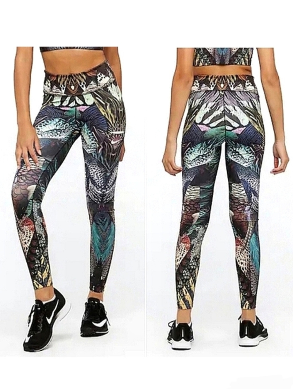 NIKE Power Birds of Paradise Leggings MEDIUM
